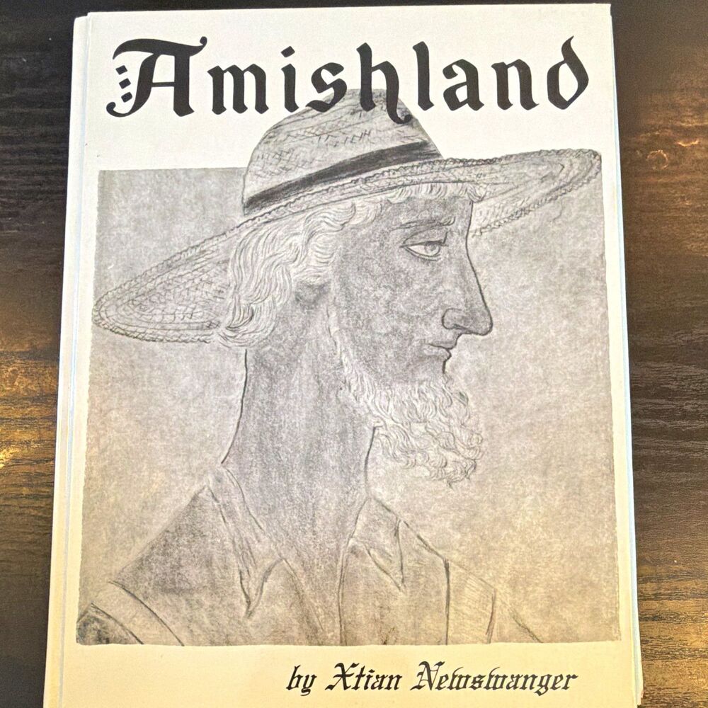 Amishland by Xtian Newswanger Signed Inscribed Hardcover Amish PA Ephemera